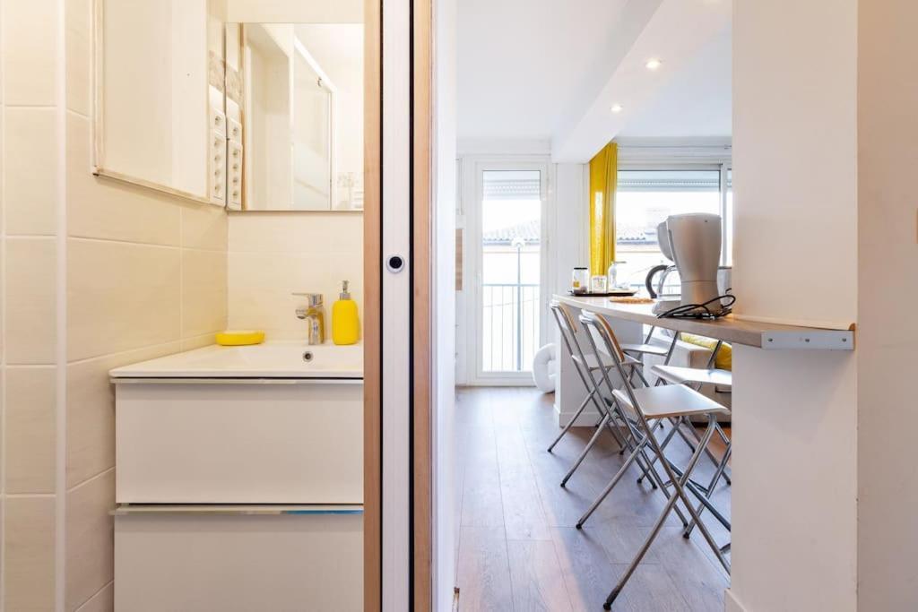1 Bedroom/Clim/Wifi, St Michel Station Toulouse Kültér fotó